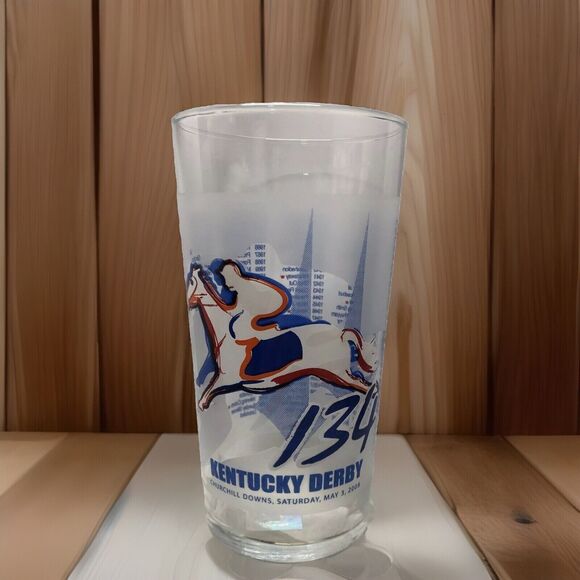 2008 Run for the Roses 134th Kentucky Derby Julep Horse Racing Glass Churchill - Picture 1 of 6